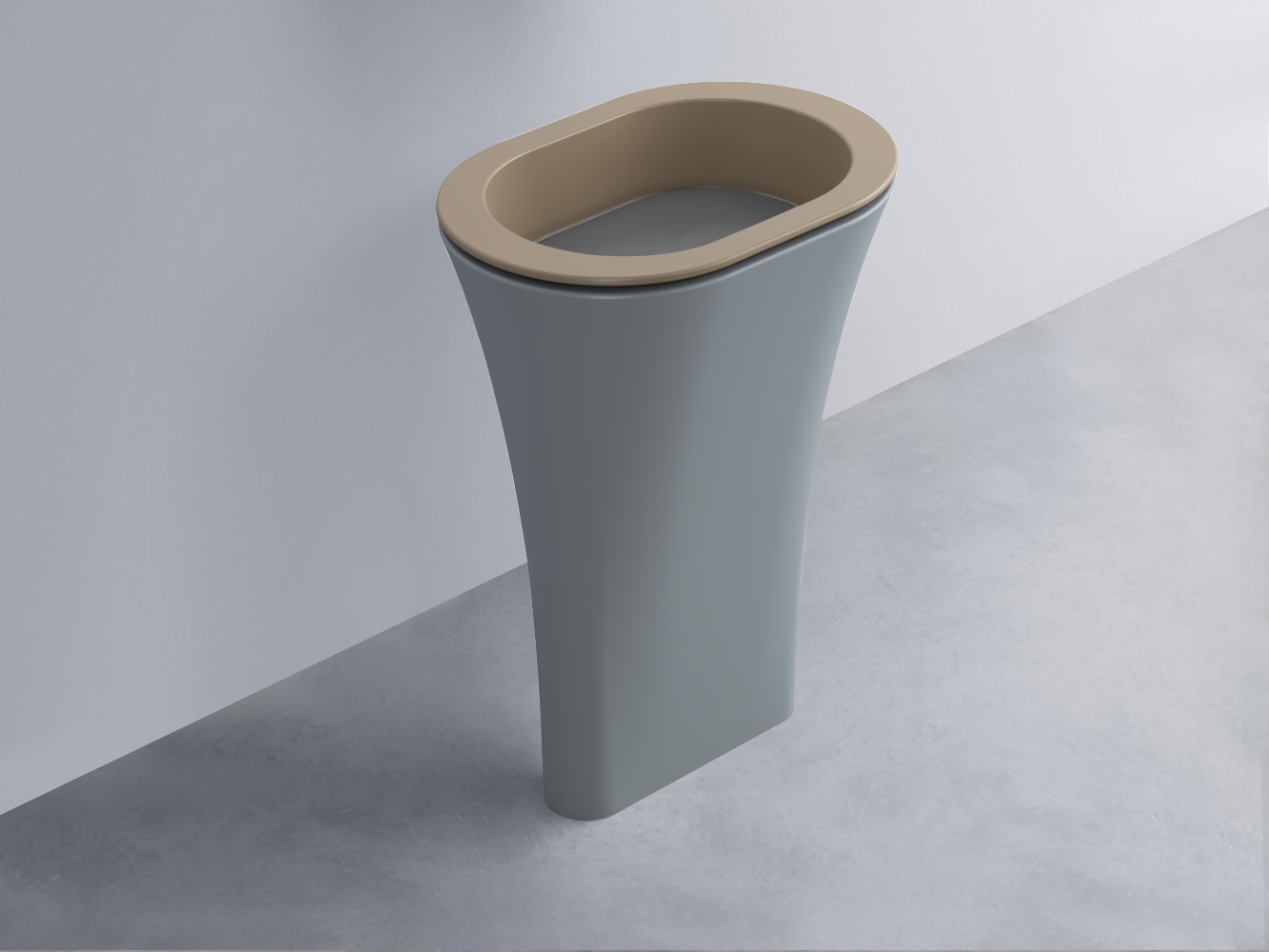 AMLA65-AN+AMPILO-CM+AMCOLO-BR Раковина Amedeo Ovale отдельностоящая cielo Enjoy + Amedeo Ceramica Cielo