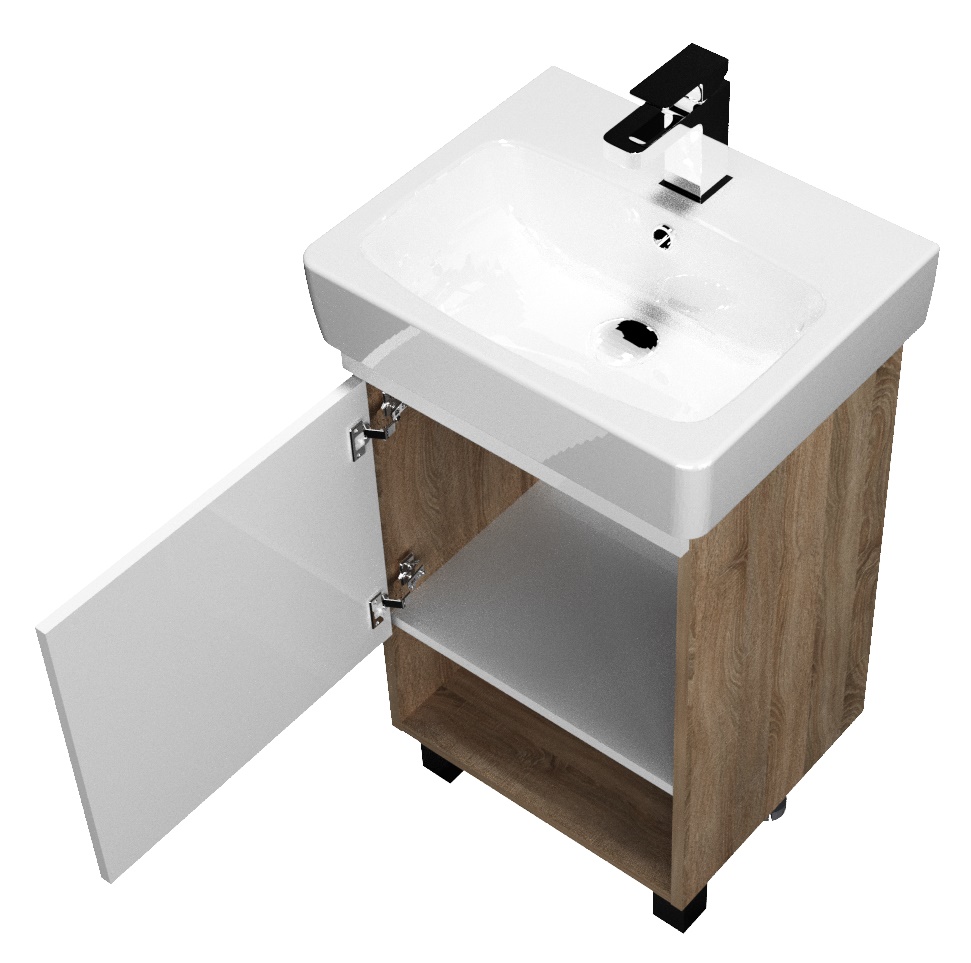 У76066 Тумба Tera 55Н 1д. Дуб Сонома 1 Marka TERA