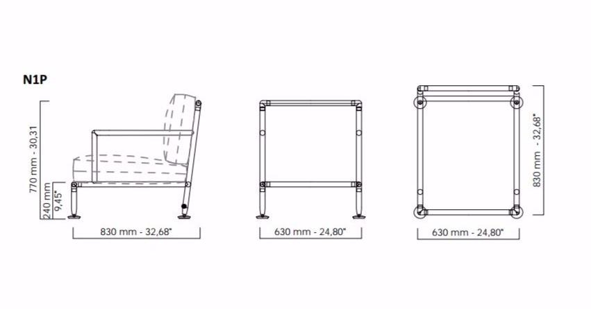 Coro Садовое кресло из ткани с подлокотниками Nest sun-id-1469452 - Вид №1