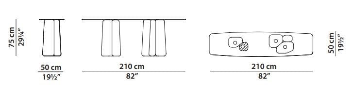 Стеклянная прямоугольная консоль Baxter Fany ARCH-00045471 - Вид №10