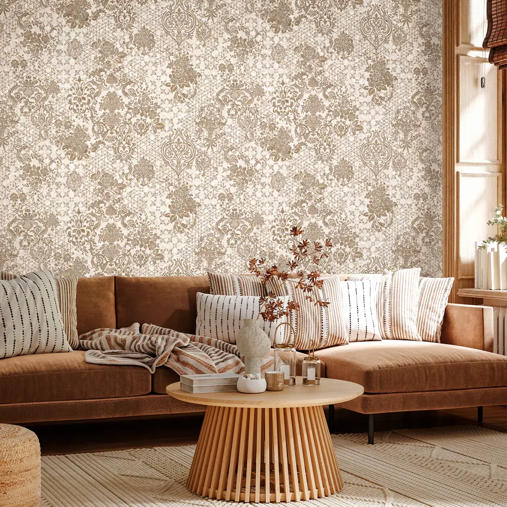 Обои флизелиновые Elysium Фьюжн бежевые 1.06 м Е400702 STLM-2128016 - Вид №2