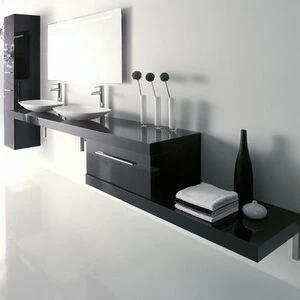 TEMPО Комплект мебели: Рабочая поверхность с двумя раковинами  Ambiance Bain