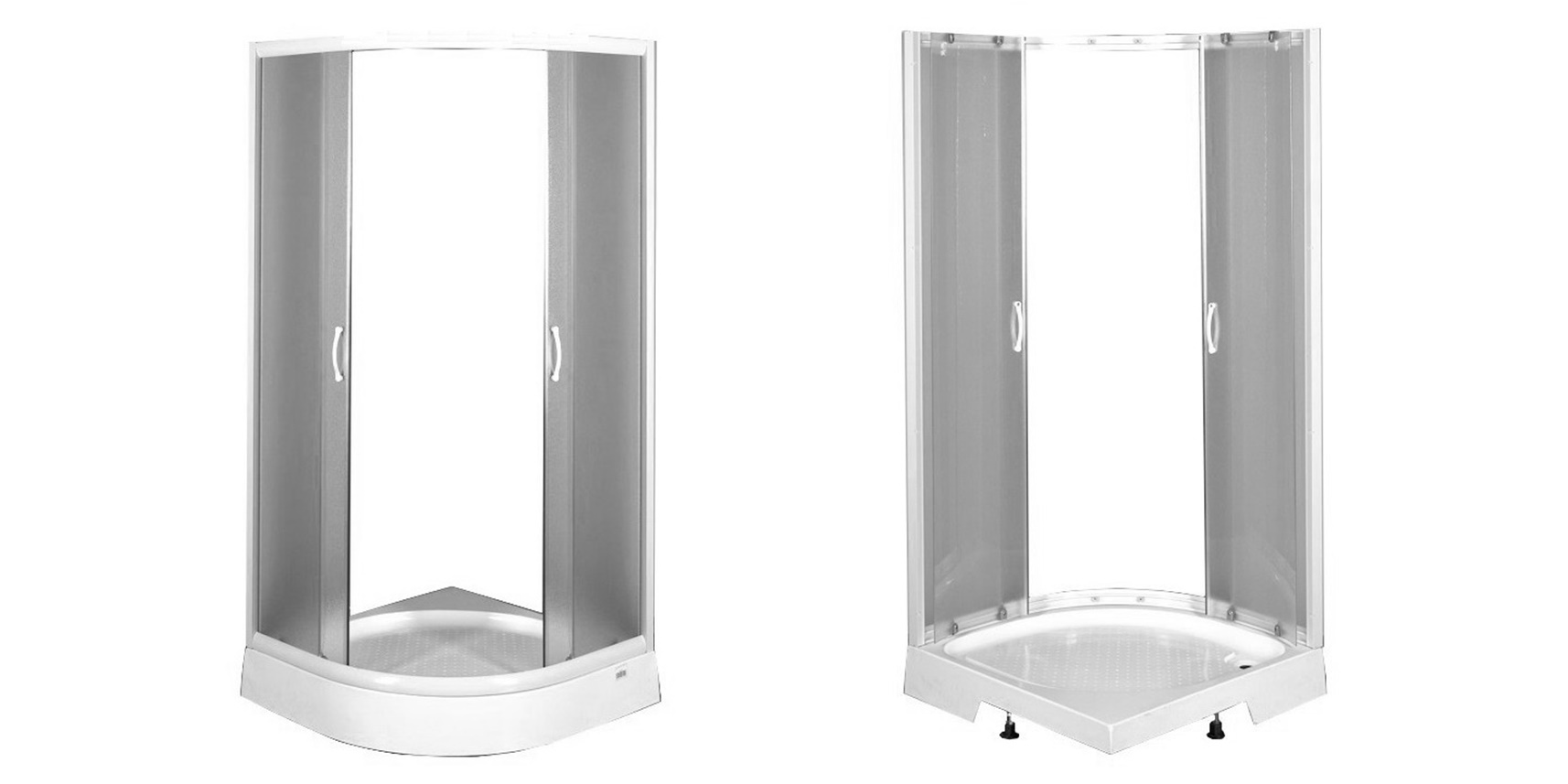 Душевой уголок Aquanet AQ7 90x90, узорчатое стекло 181644 - Вид №1