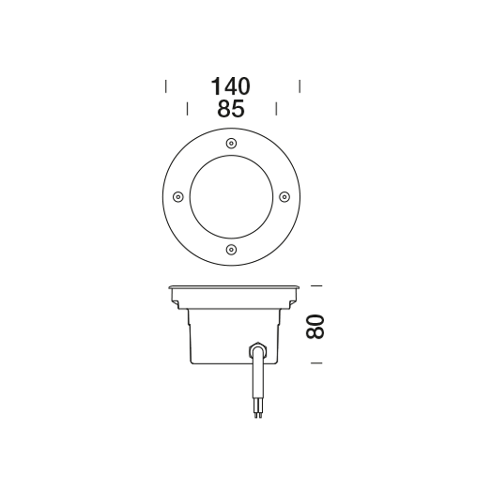 8402668 Встраиваемый в пешеходный пол Platek MINI  MINI - LED 4000K 44° - Вид №18