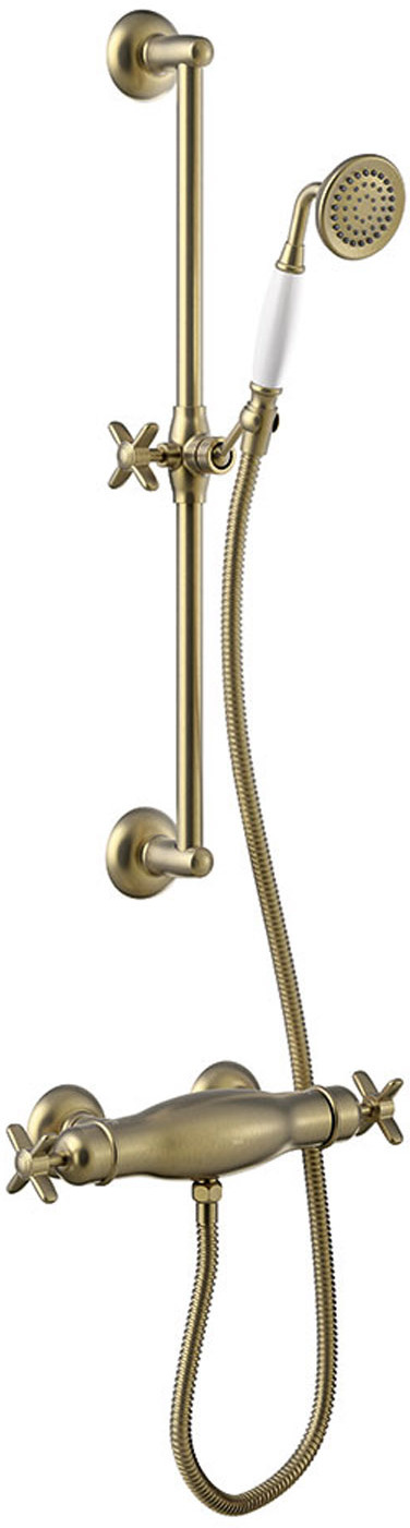 Комплект настенного термостатического смесителя для душа TRES CLASIC-24216402LV TRES