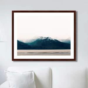 Арт-фотография в деревянной раме 78,5х100 см Iceland sky КАРТИНЫ В КВАРТИРУ  264817 Белый;голубой;разноцветный