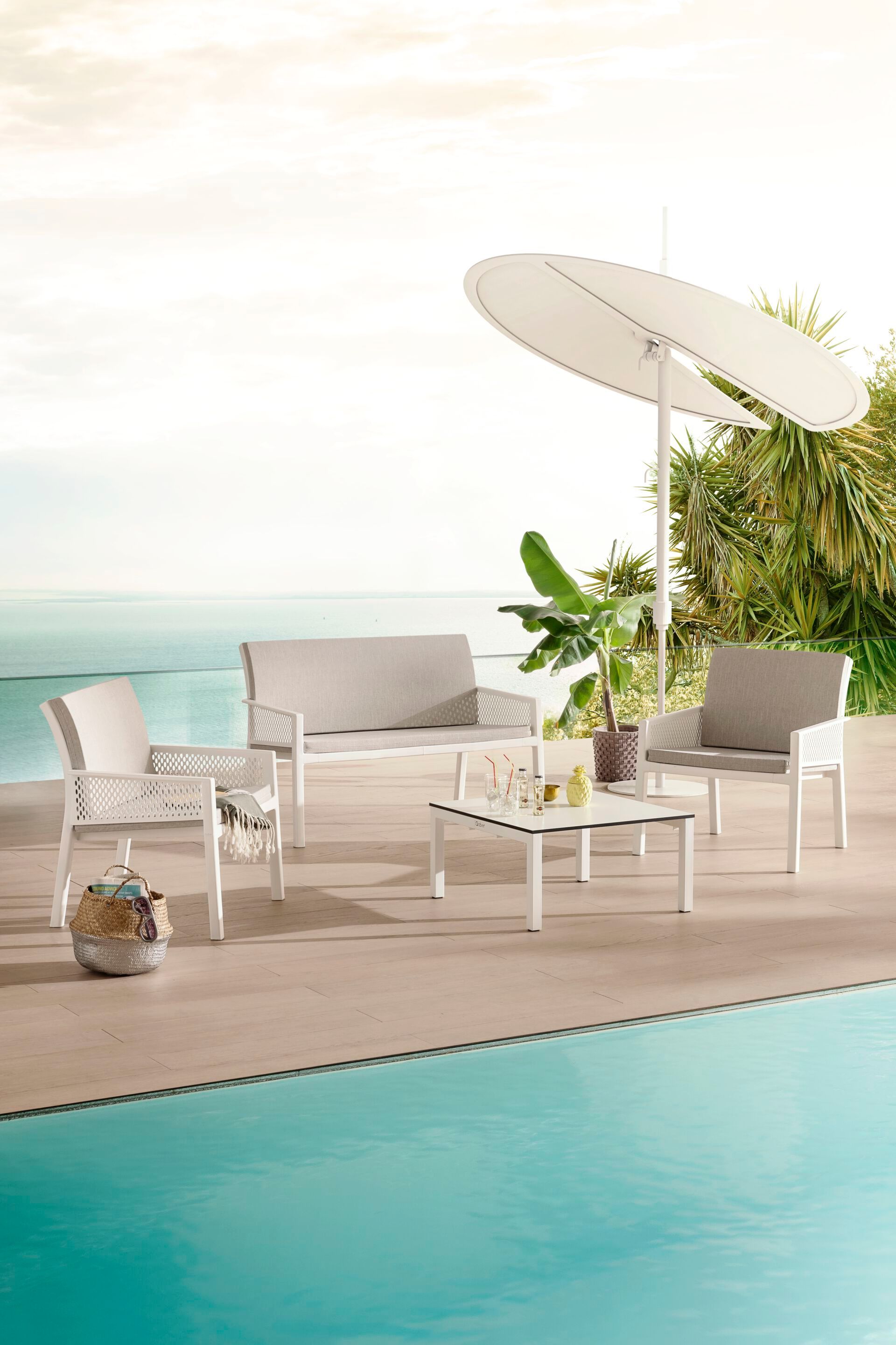 Низкий квадратный / прямоугольный журнальный столик в Compactop® GABER Claro / Step ARCH-00151768 - Вид №4