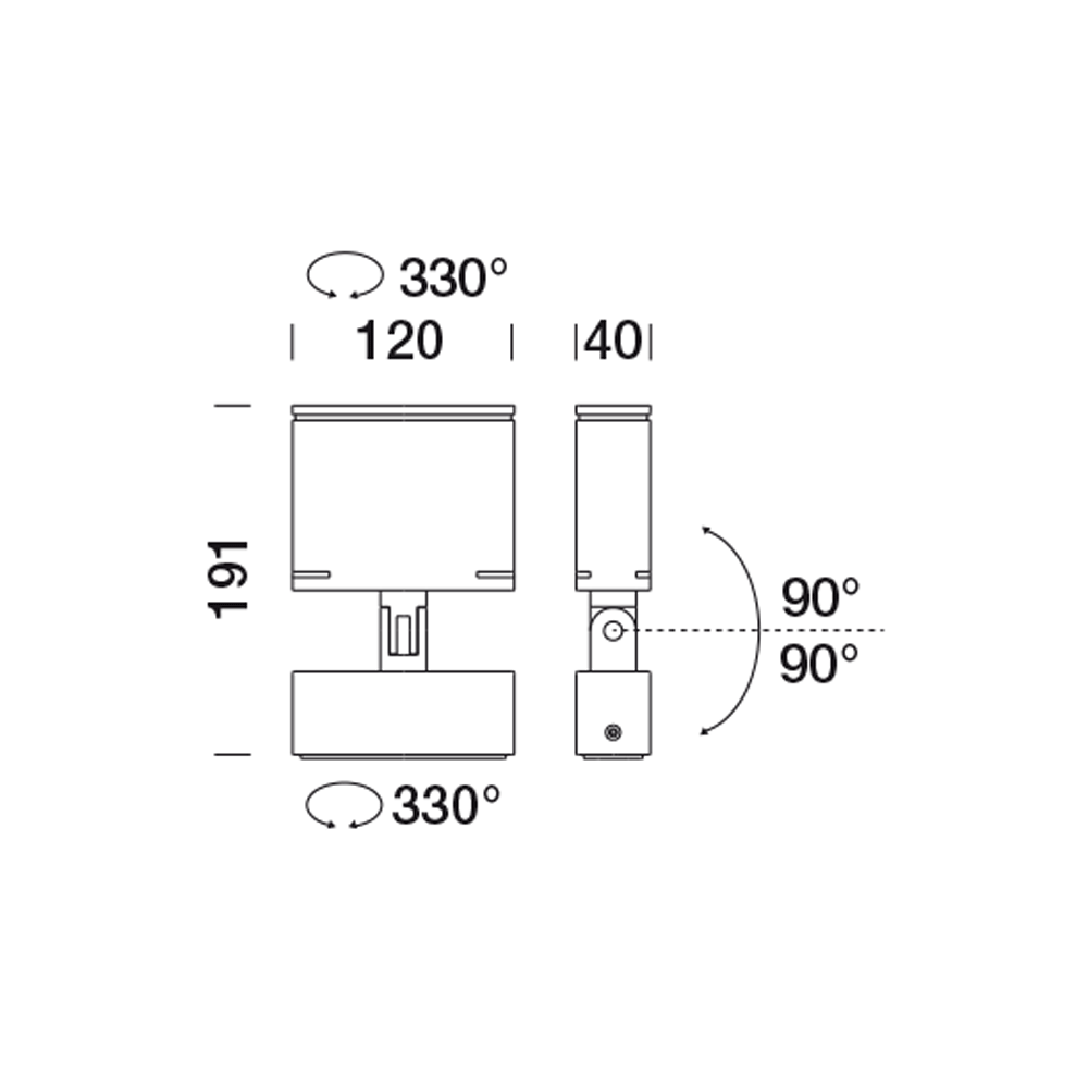 8820117 Проектор Platek TARGET SMALL Proiettore  TARGET SMALL Floodlight - 4 LED 3000K Elliptical  - Вид №6