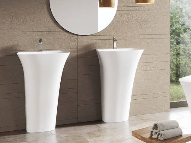 Прямоугольная отдельно стоящая раковина из Dolotek© Acquabella Acquawhite ARCH-00080935