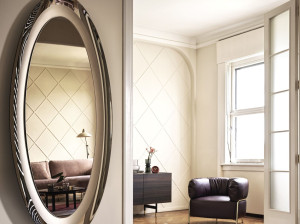 Овальное настенное зеркало