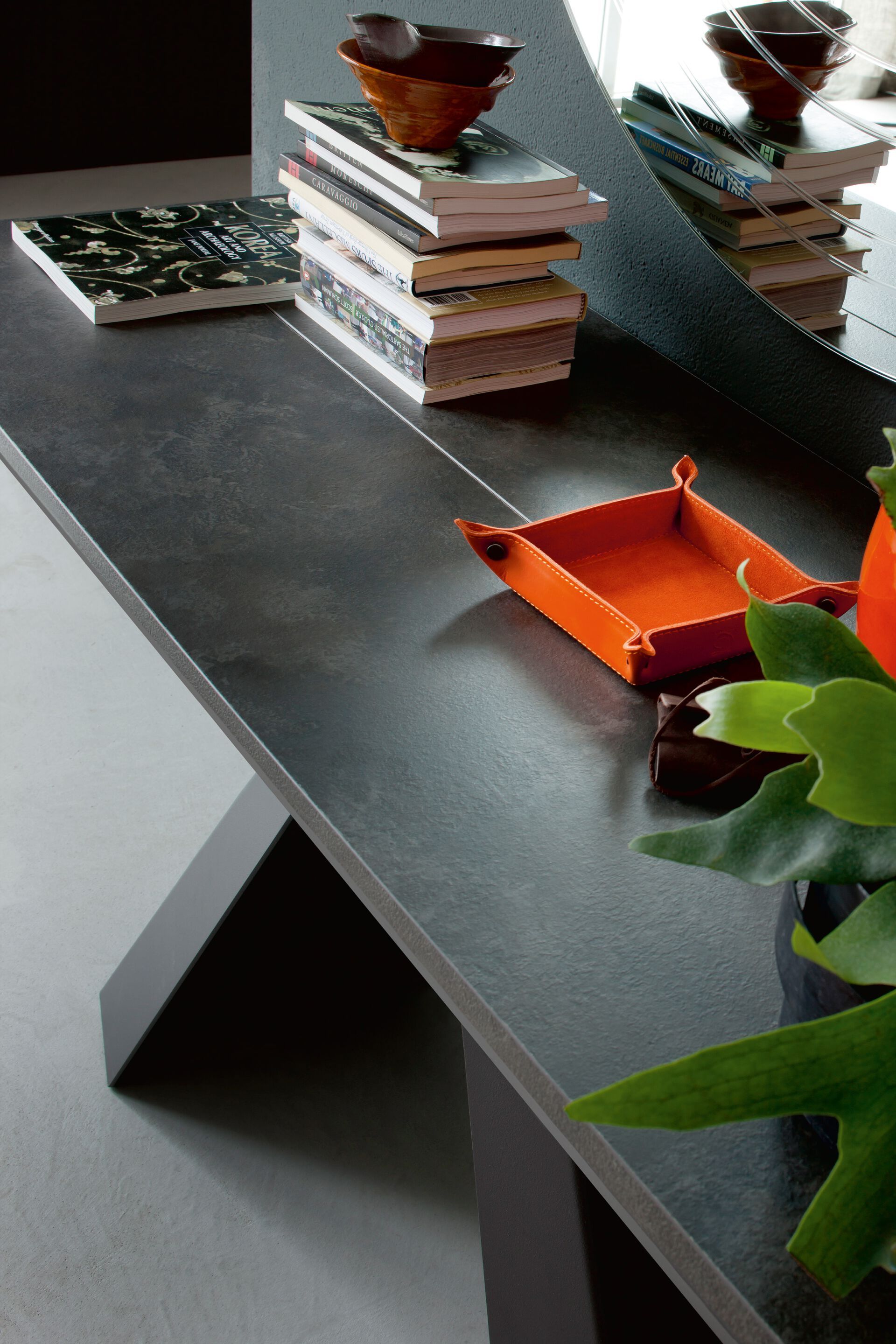 Выдвижная консоль из стали и дерева Cattelan italia CONVIVIUM ARCH-00123590 - Вид №8