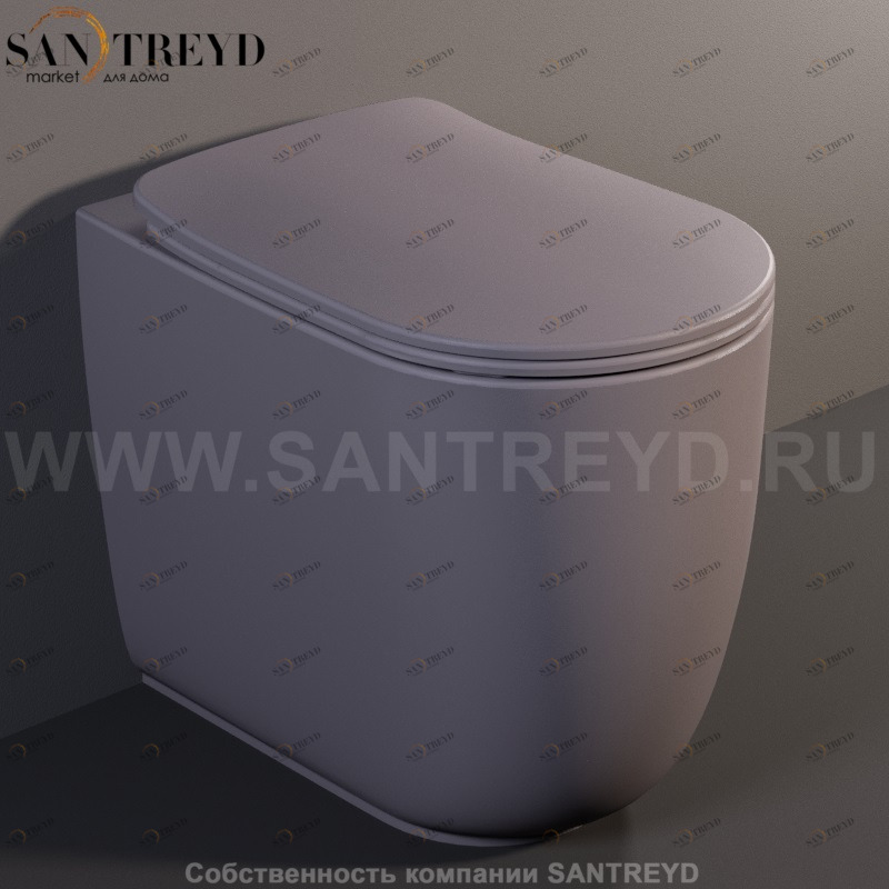 531889 Приставной унитаз напольный Белый Kerasan Nolita Италия