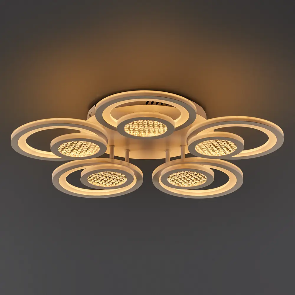 Люстра потолочная светодиодная Семь огней SF7096/5C-WT 105 Вт STLM-2153794 - Вид №1