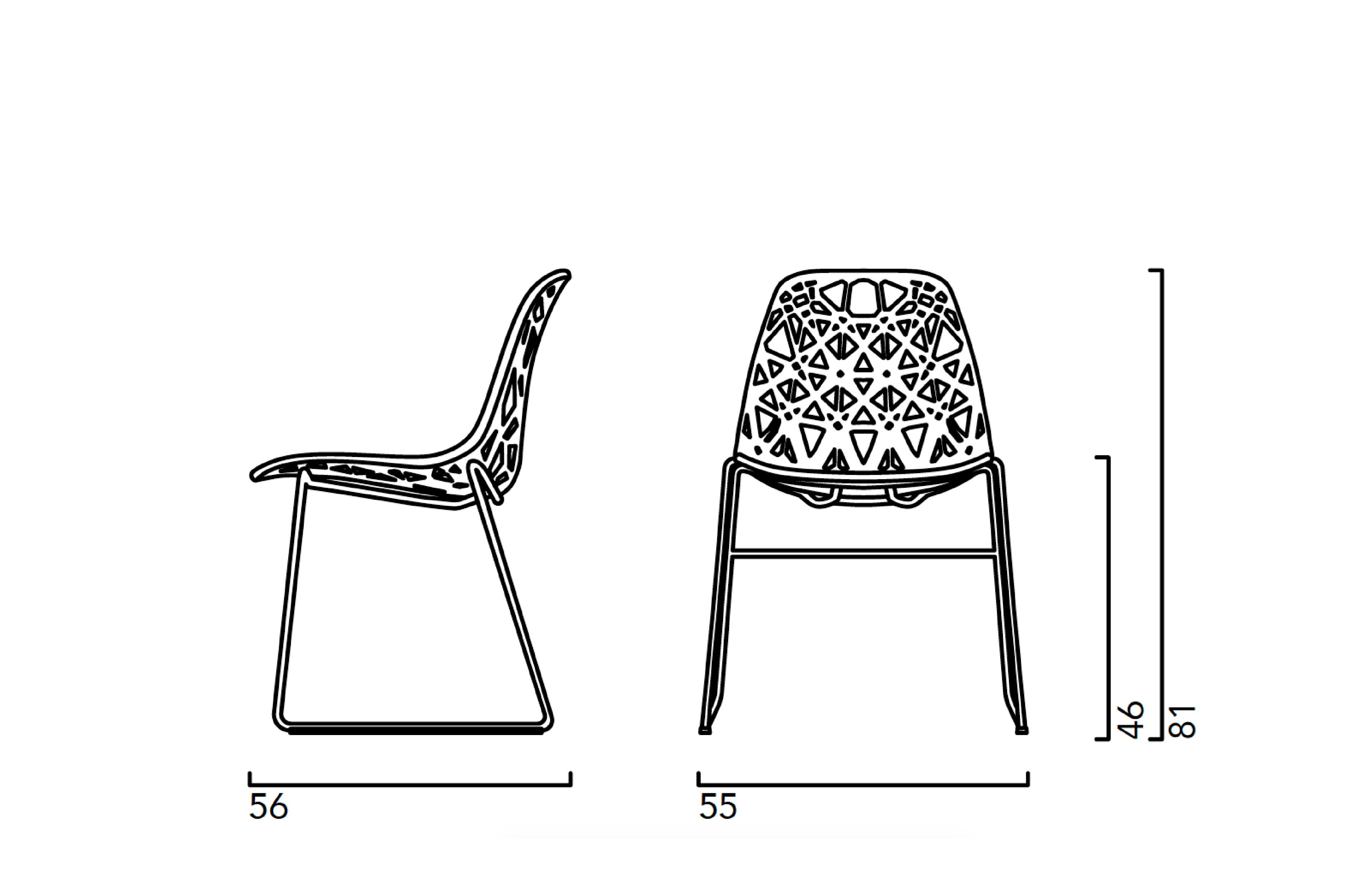 Штабелируемый стул для салазок Crassevig Nett ARCH-00140251 - Вид №9