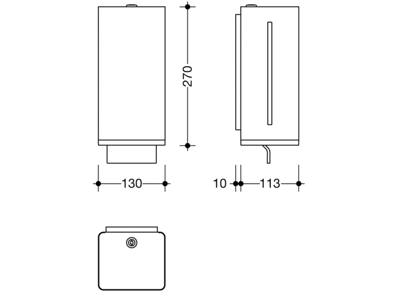 950.06.150 дозатор пенного мыла HEWI Universalprodukte  - Вид №2