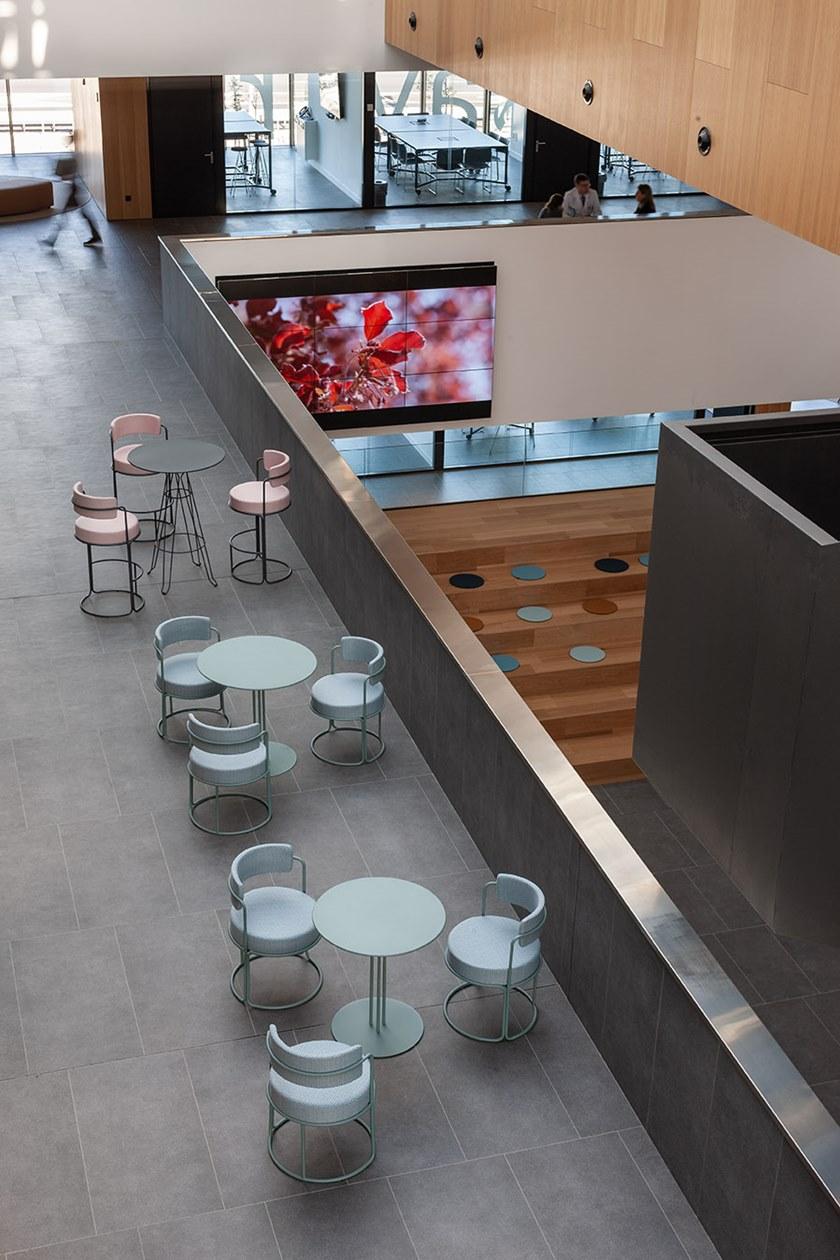 iSimar Высокий садовый стул из стали со спинкой Paradiso 8085 - Вид №6