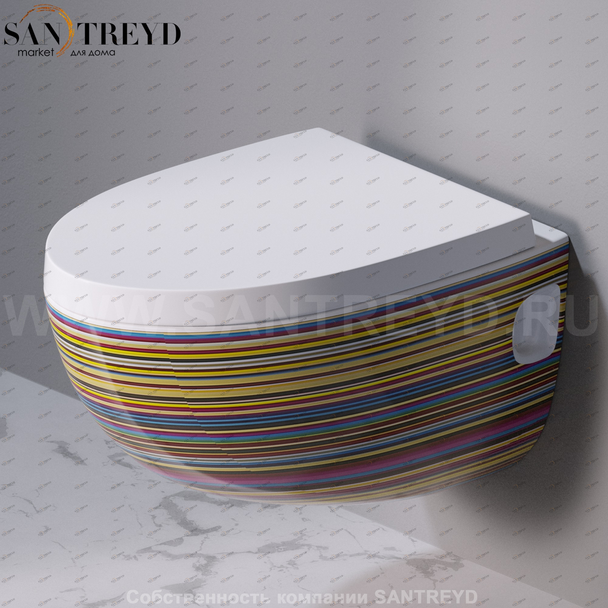 S511430 Подвесной унитаз настенный Белый A. e T. Italia OVAL Италия AeT ITALIA