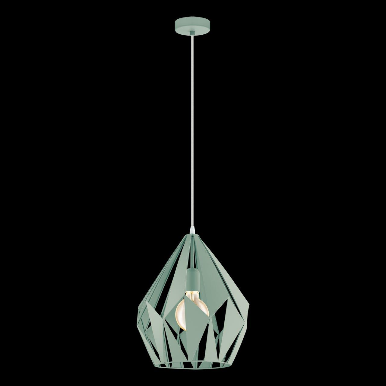 Подвесной светильник Eglo Carlton-P 49026 EGLO CARLTON-P 221638 Зеленый  - Вид №1