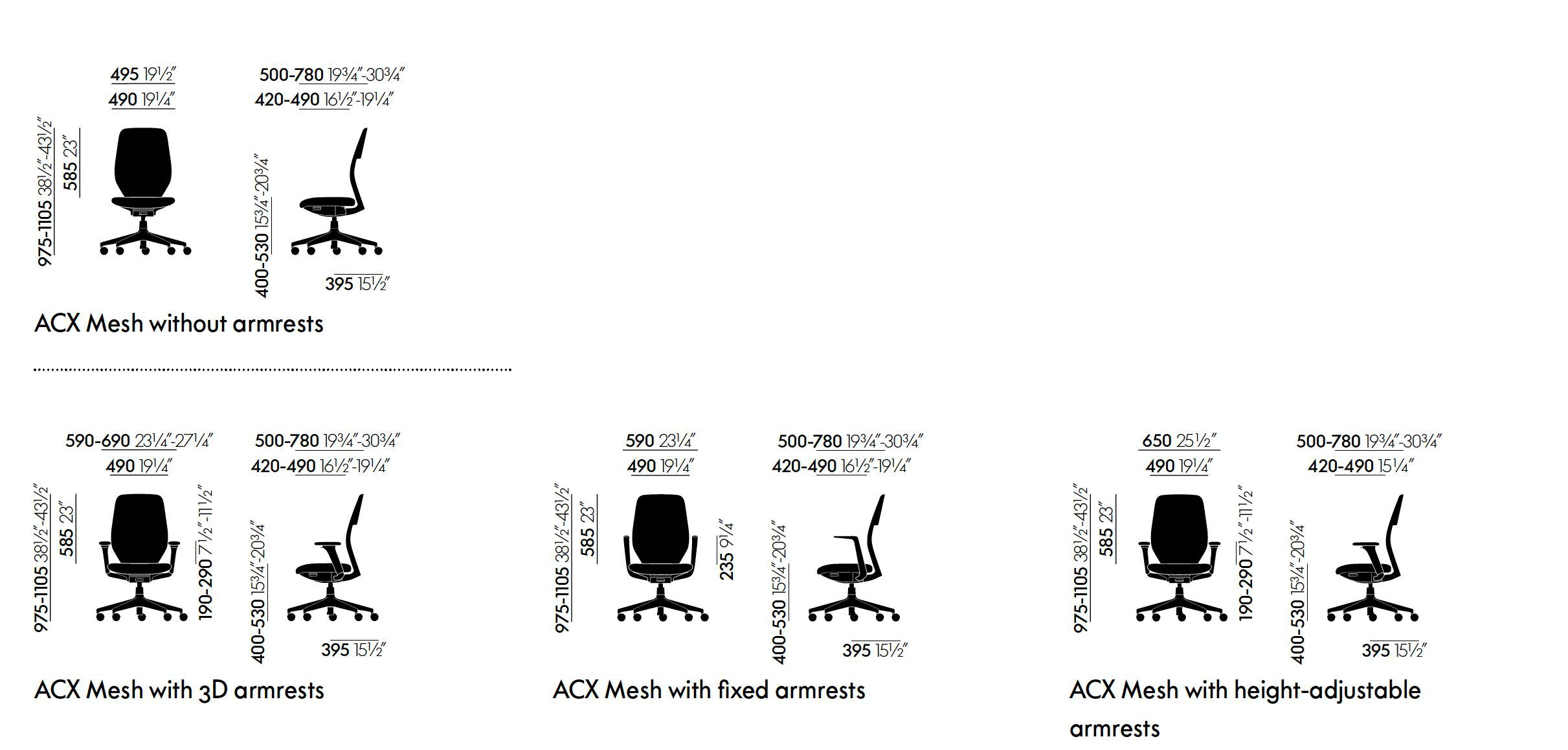 Операционный офисный стул VITRA ACX ARCH-00032113 - Вид №11
