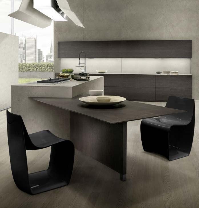 Composit Кухня с островом со встроенными ручками Touch sun-id-1493702 - Вид №1