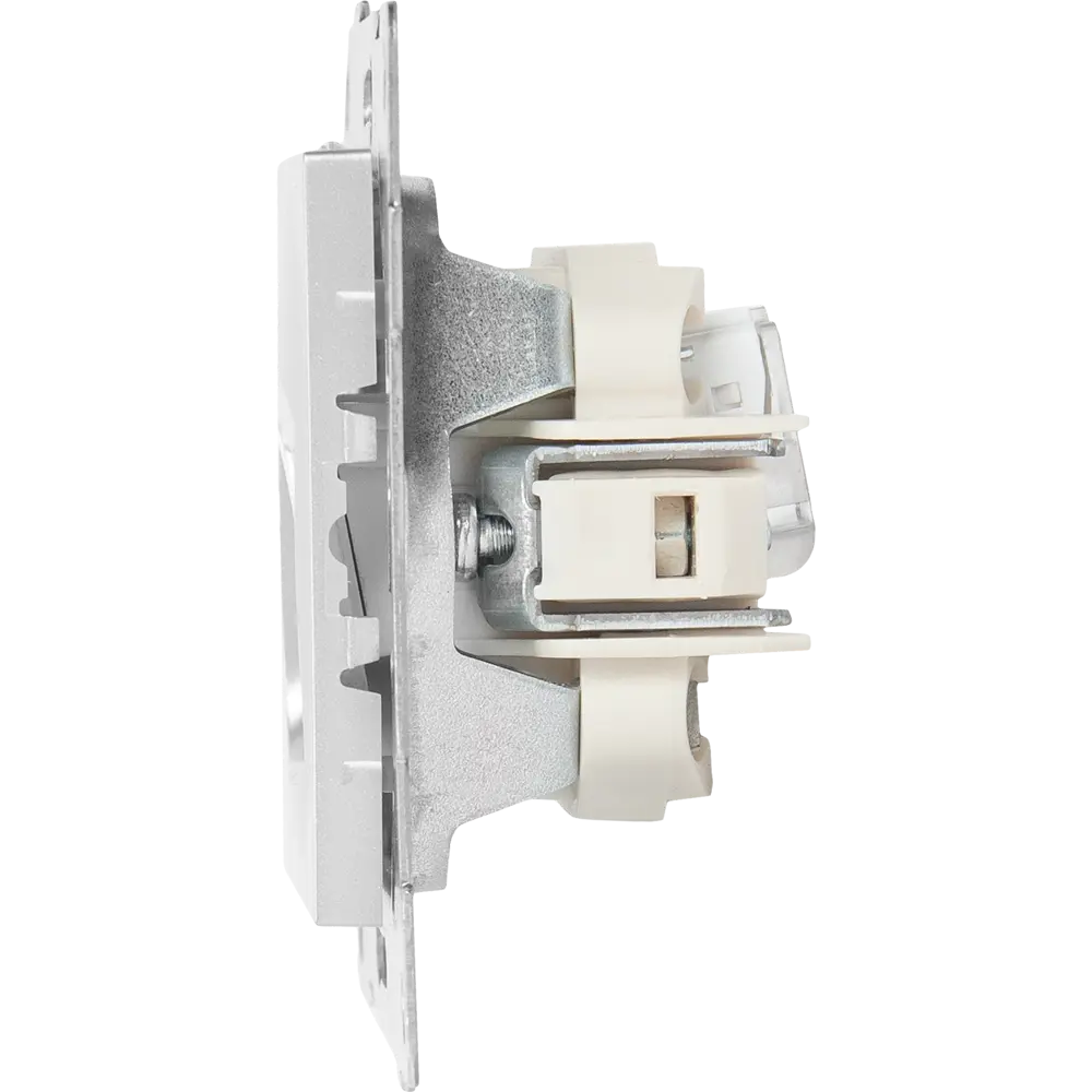 GUSI Electric — встраиваемая компьютерная розетка RJ45 в серебристом корпусе 83864429 Ugra STLM-0045211 - Вид №3