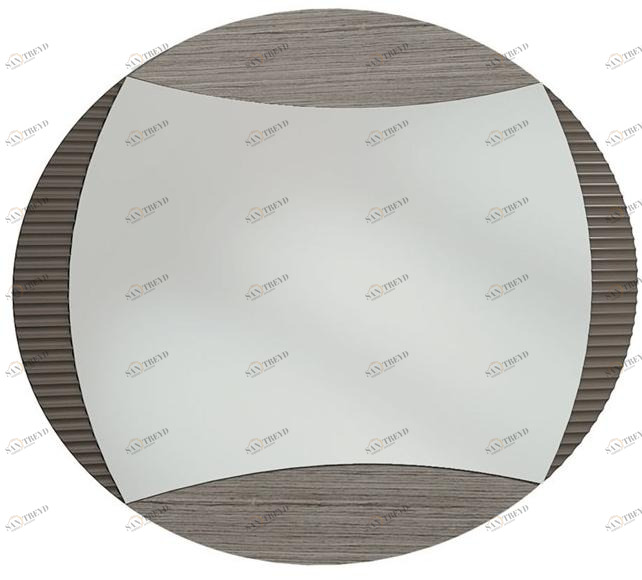 Carpanese Home Овальное зеркало в раме Contemporary 7324