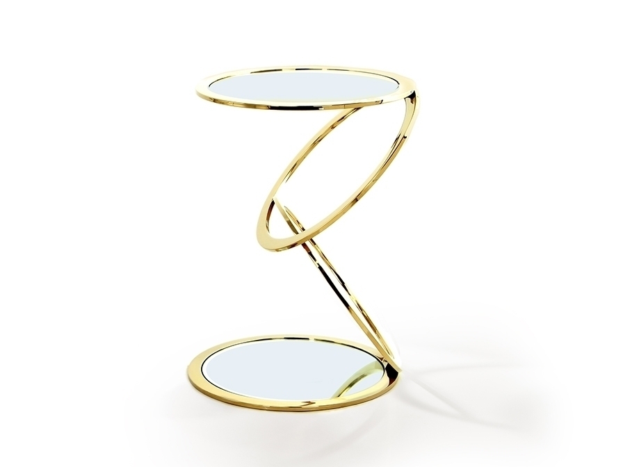 098648 Столик приставной Ø45 золото Schuller Aros 