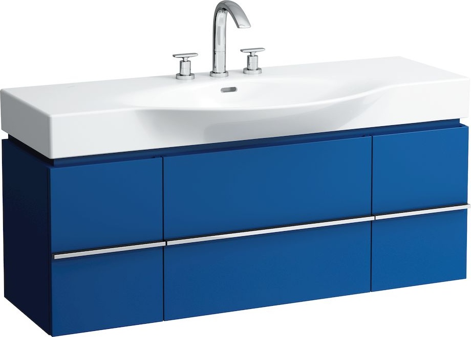 H4013020759991 Шкафчик под раковину, для раковин 811704, 812704, 2 выдвижных ящика с 2 дверцами, 2 стеклянные полки LAUFEN PRO - Вид №17