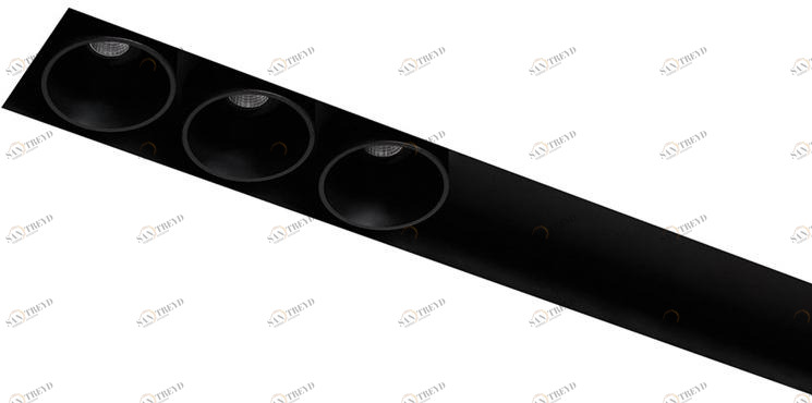 Arkoslight Линейный световой профиль из алюминия для светодиодных модулей Black foster custom sun-id-1453801