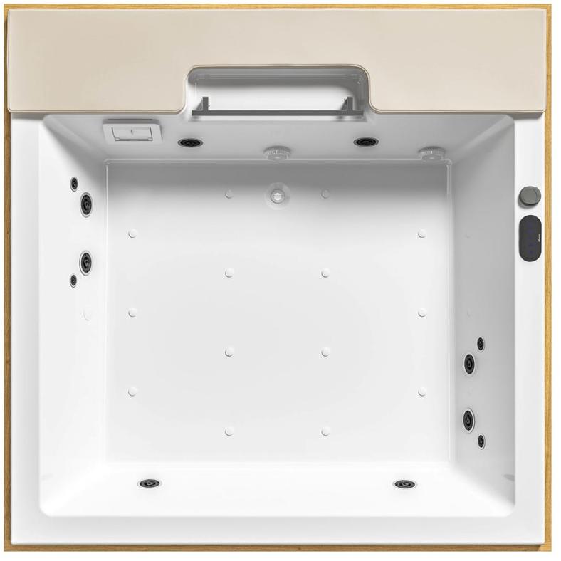 Albatros Квадратный мини-бассейн с 4-х местной хромотерапией Soreha 04so18pn  - Вид №3