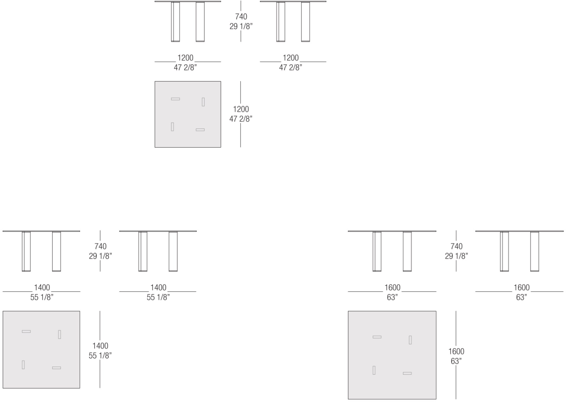 MisuraEmme Квадратный стол из алюминия и стекла Atelier sun-id-1442367 - Вид №1