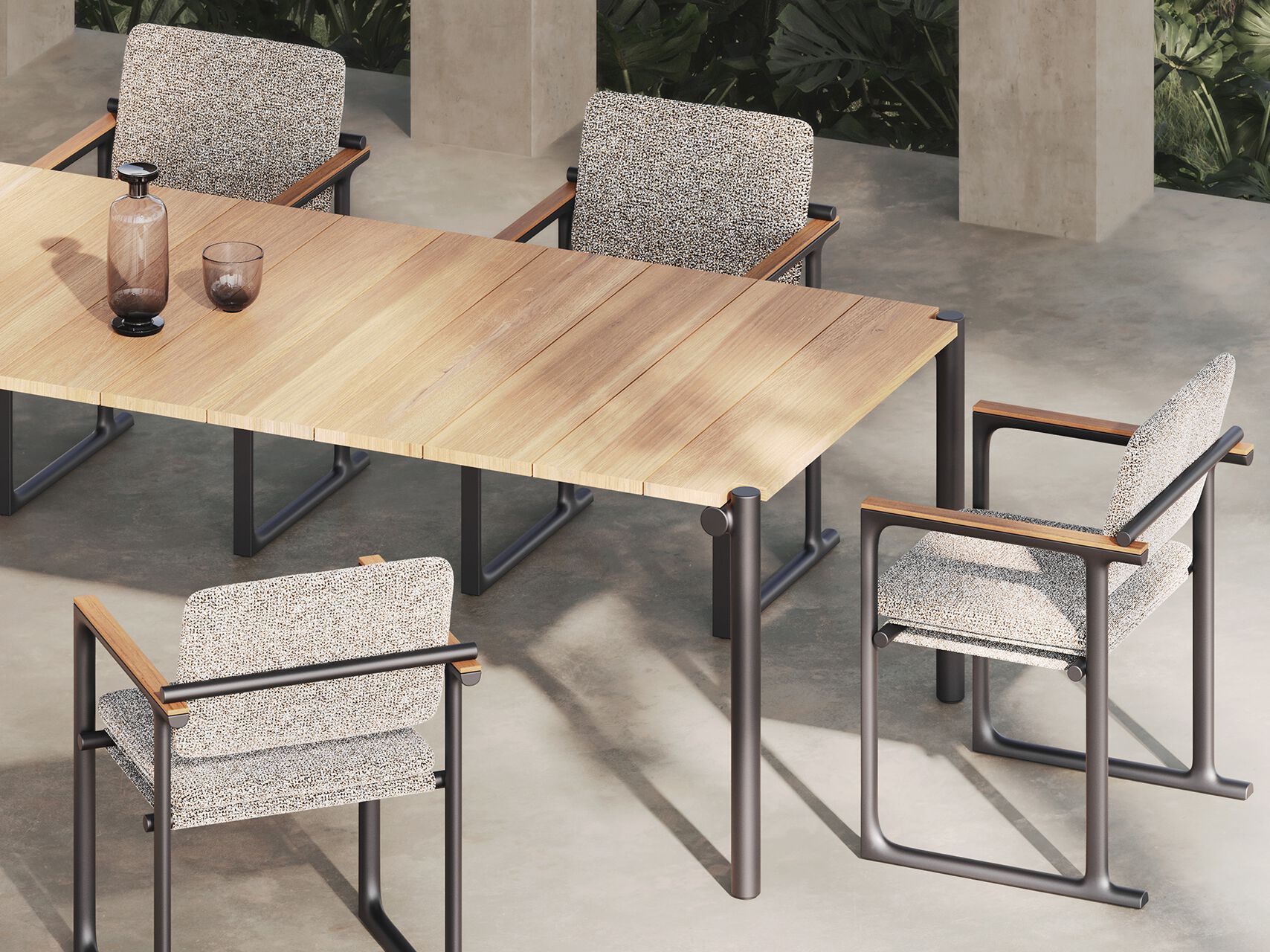 Тканевый садовый стул с подлокотниками Vondom Тулум ARCH-00060792 - Вид №2