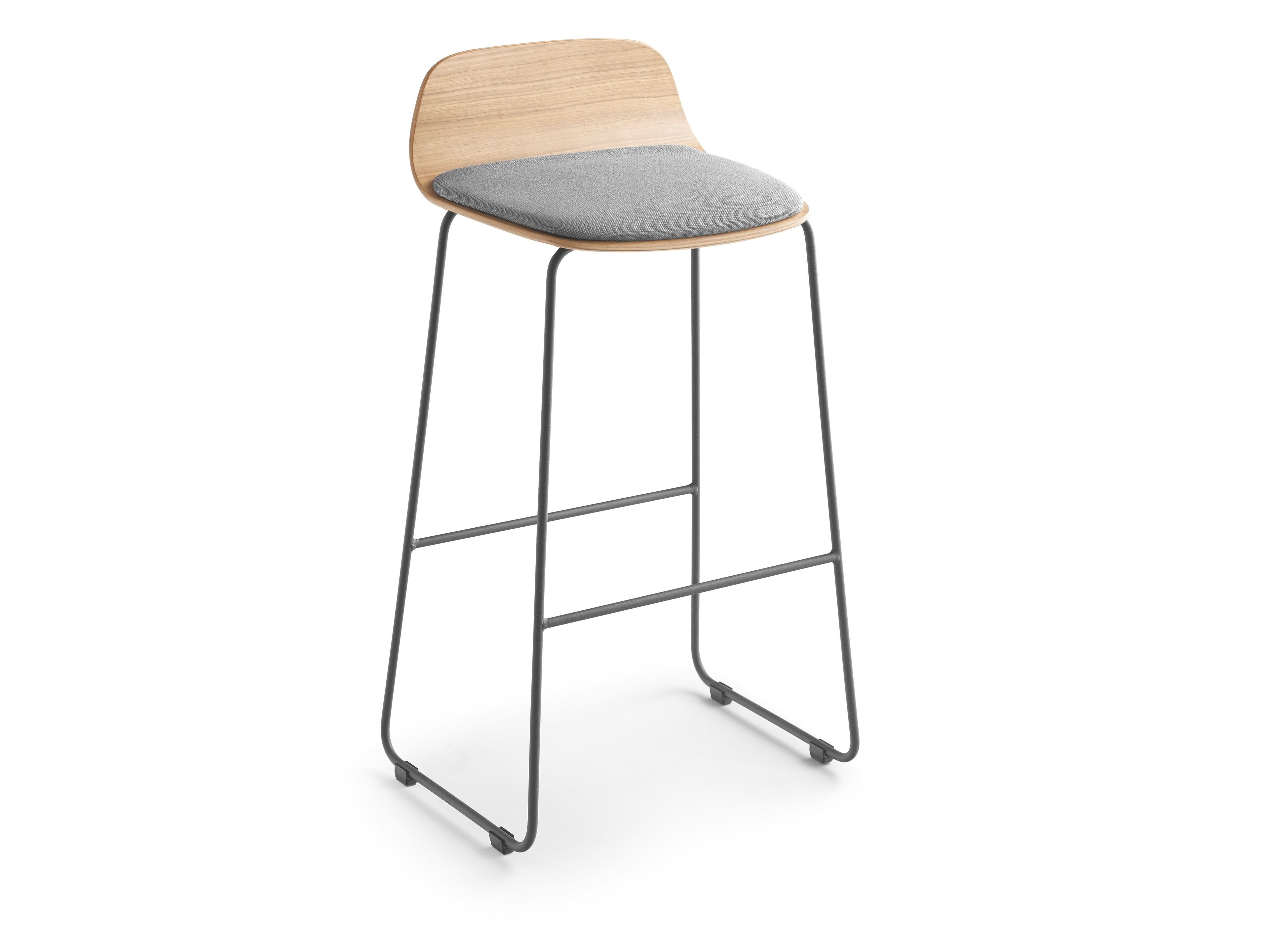 Деревянный табурет с сиденьем с мягкой подкладкой TREKU Bisell ARCH-00031014