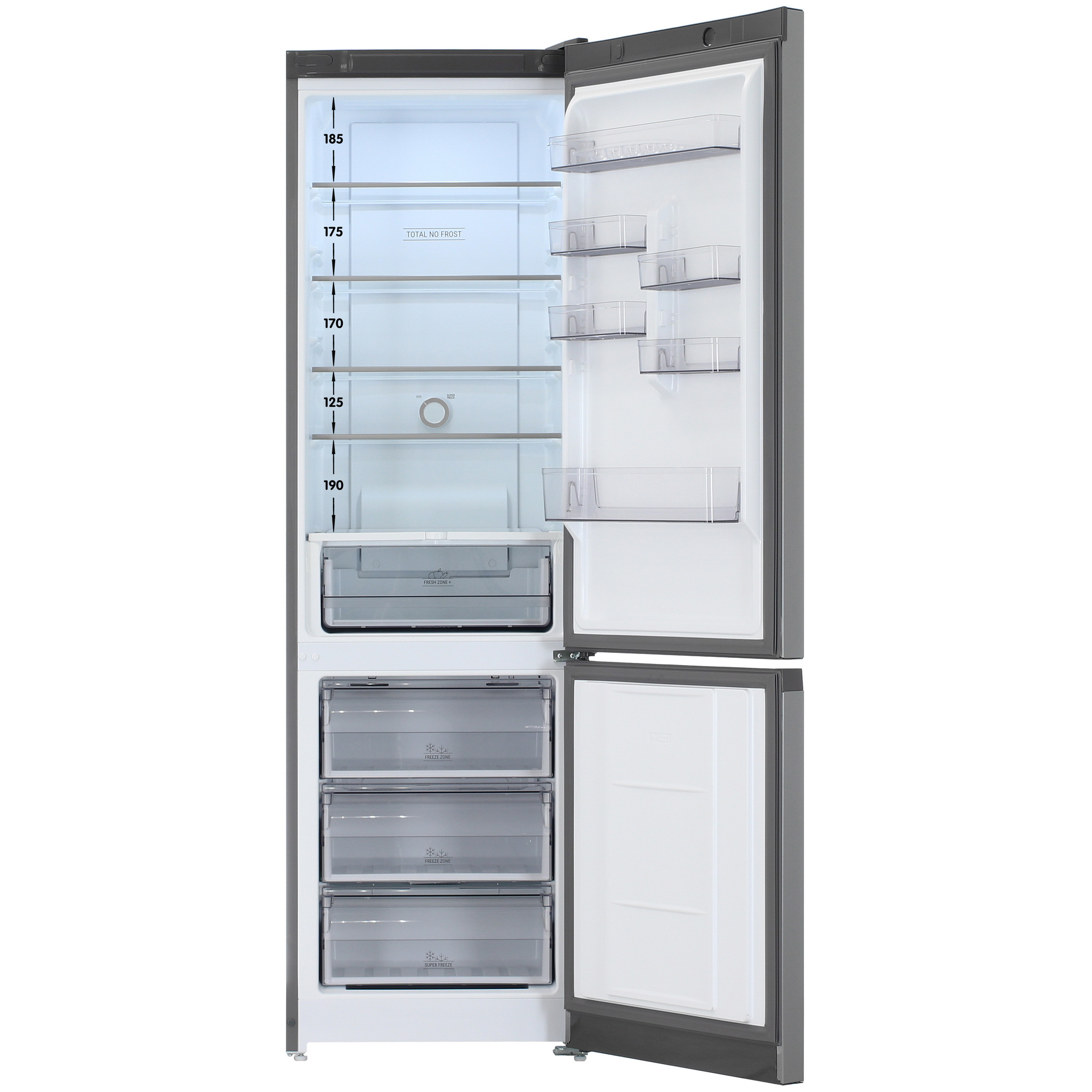 5457089 Холодильник с морозильником   Hotpoint HT 6200 S серебристый STDN-0114233 - Вид №1