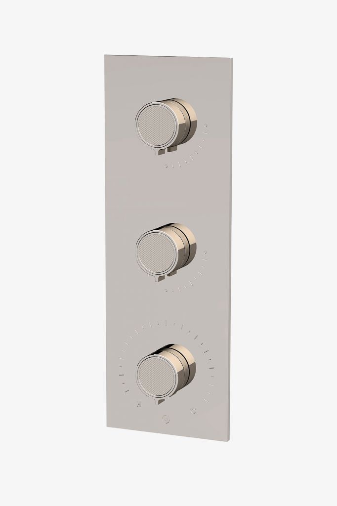 BTH65C Интегрированная термостатическая трима и двойной регулятор громкости серии Bond Union с гильошированными ручками Waterworks
