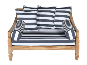 Тканевое садовое кресло с подлокотниками