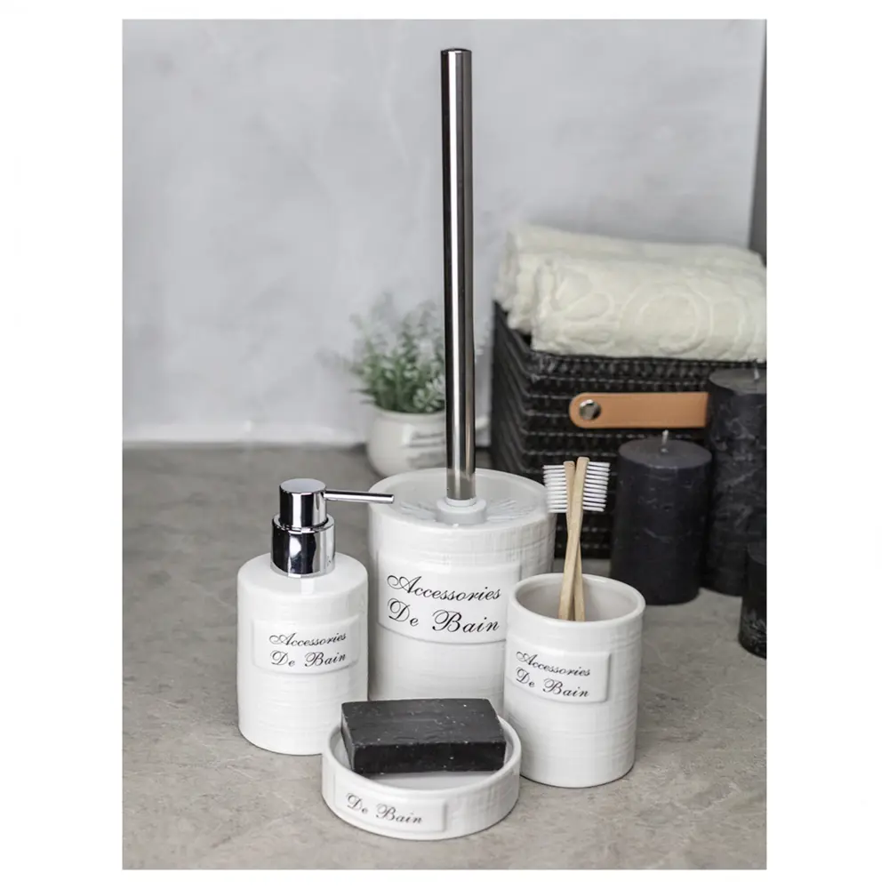 BATH PLUS Керамический ёршик для унитаза Bain Blanc - элегантное решение для чистоты 89380468 STLM-1563892 - Вид №3