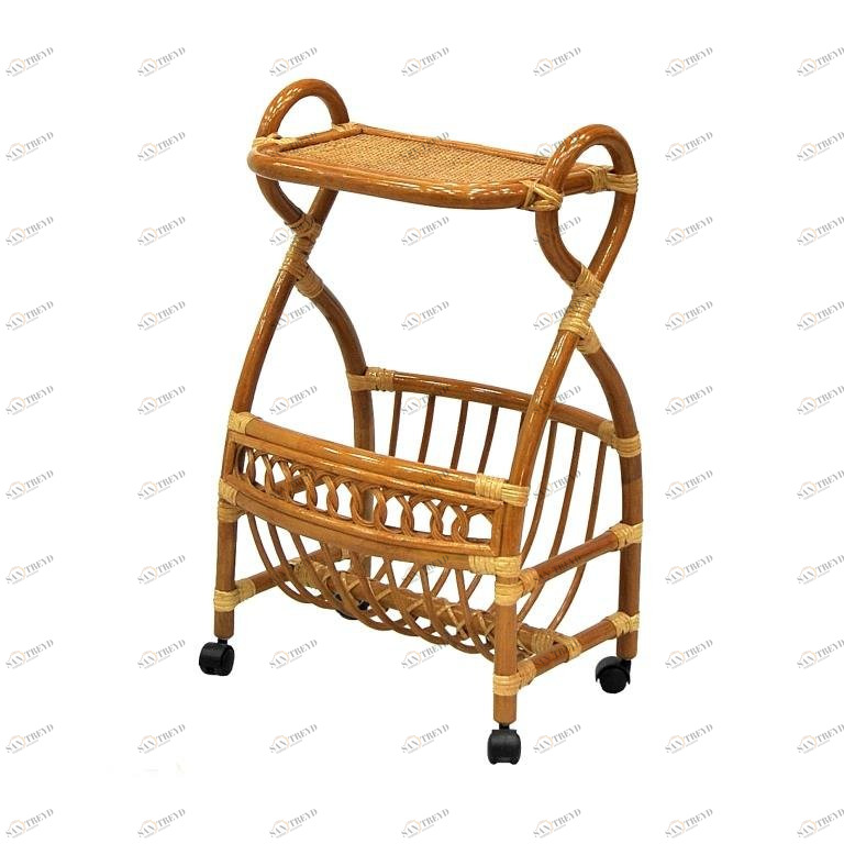 Газетница со столиком Wiсker ЭКО ДИЗАЙН ПЛЕТЕНАЯ 009633 Бежевый 