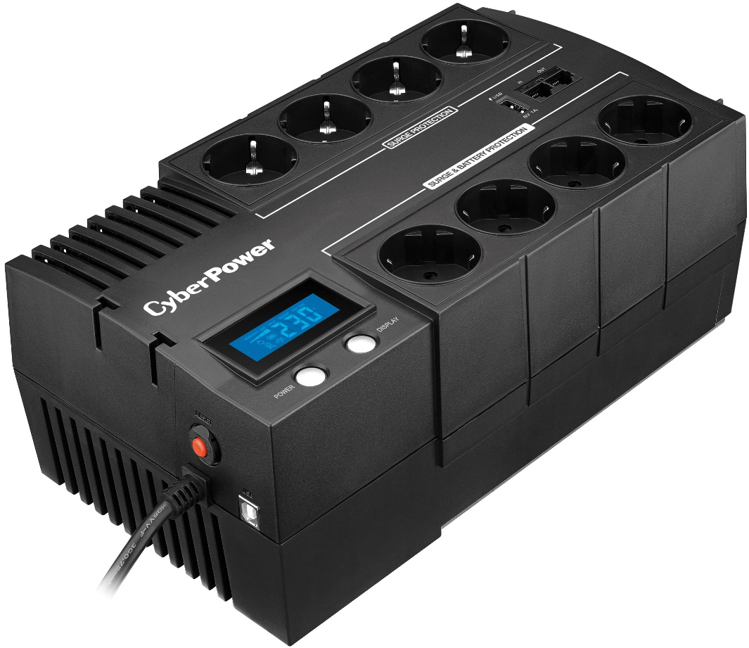 BR1000ELCD Ups line-interactive 1000va/600w usb/rj11/45 (4+4 euro) Cyberpower Santreyd 