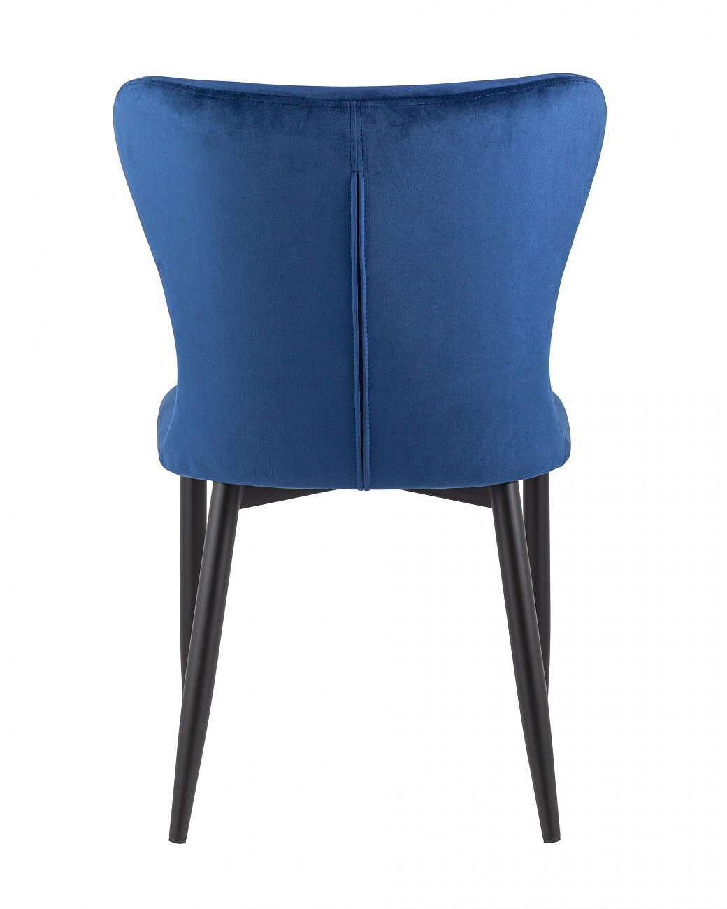Стул мягкий со спинкой темно-синий с черными металлическими ножками "Лилиан" STOOL GROUP ДИЗАЙНЕРСКИЕ 00-3881784 Синий  - Вид №2