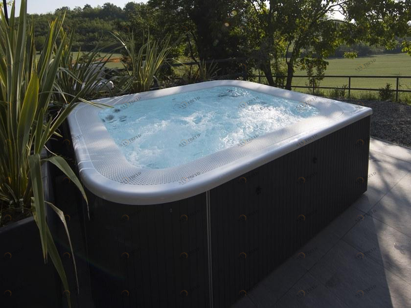 Jacuzzi® Прямоугольный акриловый мини-бассейн с гидромассажем для улицы sun-id-1481933