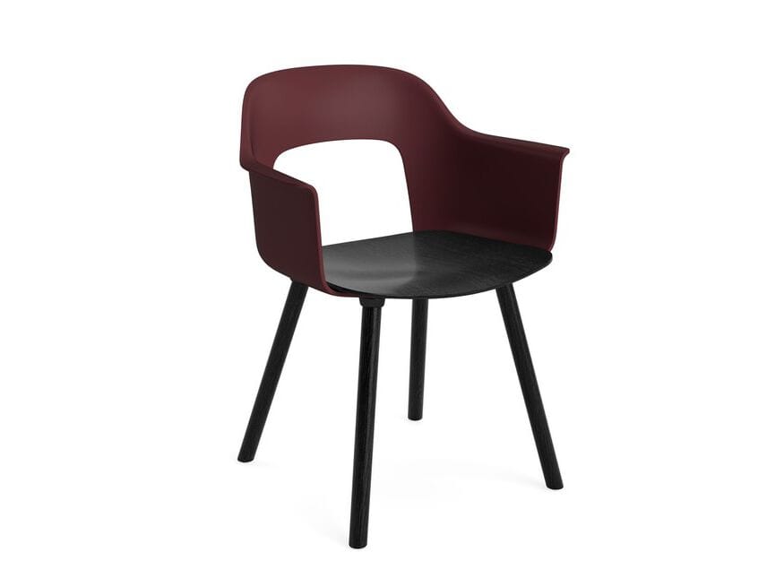 Подлокотник из полипропилена с деревянным сиденьем Hay макет ARCH-00040504 - Вид №22