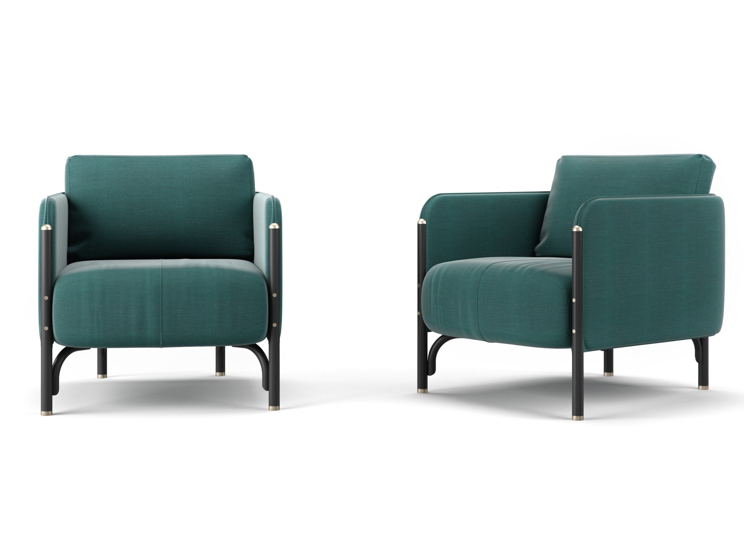 Тканевое кресло с подлокотниками Wiener GTV Design Jannis ARCH-00032556