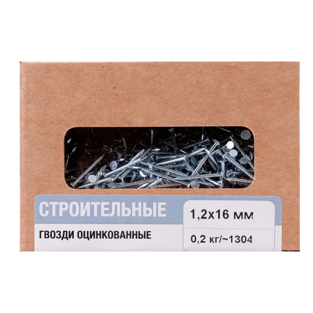 Гвозди строительные Santreyd 1.2x16 мм оцинкованные 0.2 кг 89387496 STLM-1486333 - Вид №1