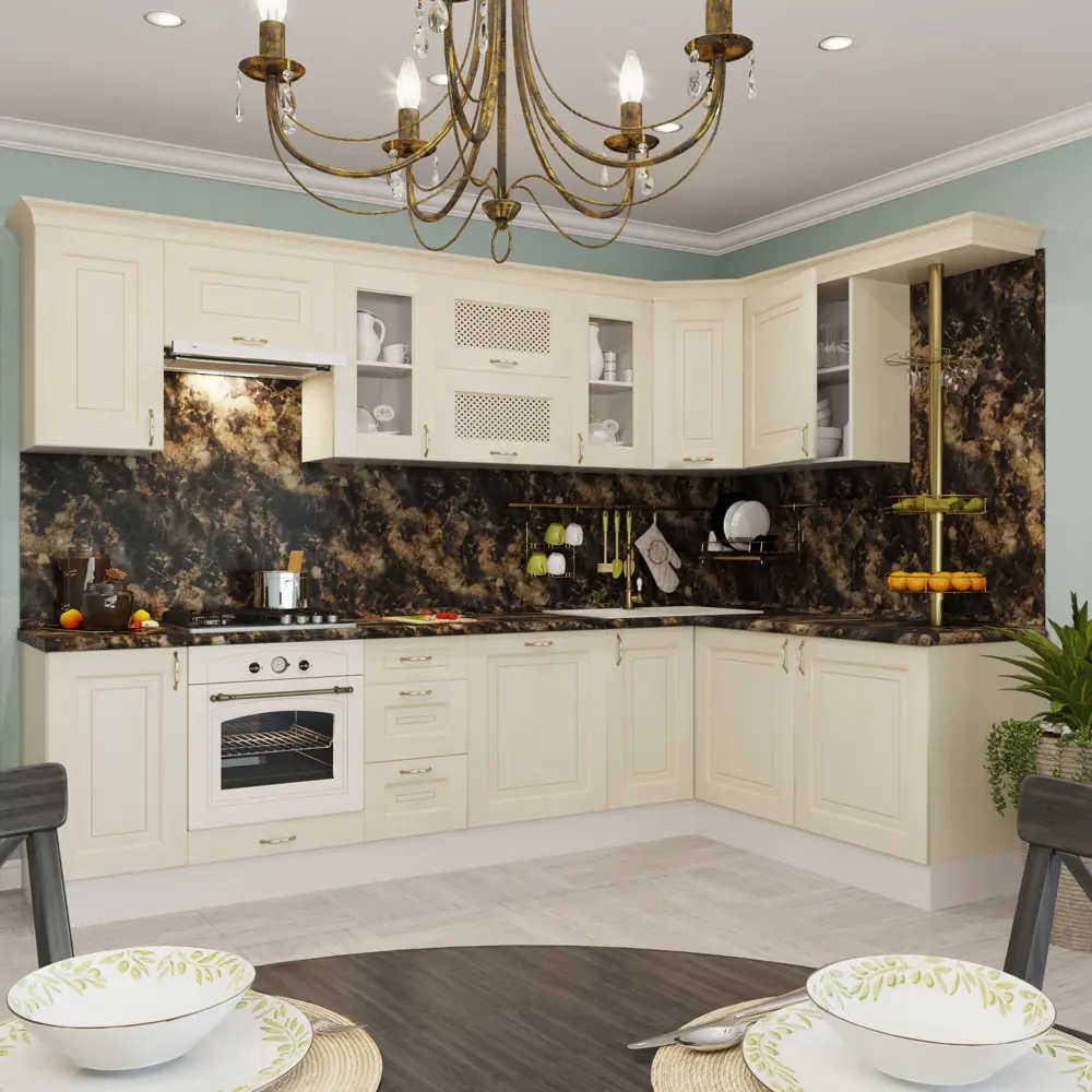 Фальшпанель для навесного шкафа «Нэнси» 92х35 см, цвет бежевый DELINIA STLM-2053273 - Вид №2