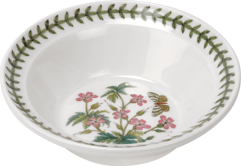 10611256 Portmeirion Тарелка для каши Portmeirion Ботанический сад.Герань 15см, фарфор Фарфор 