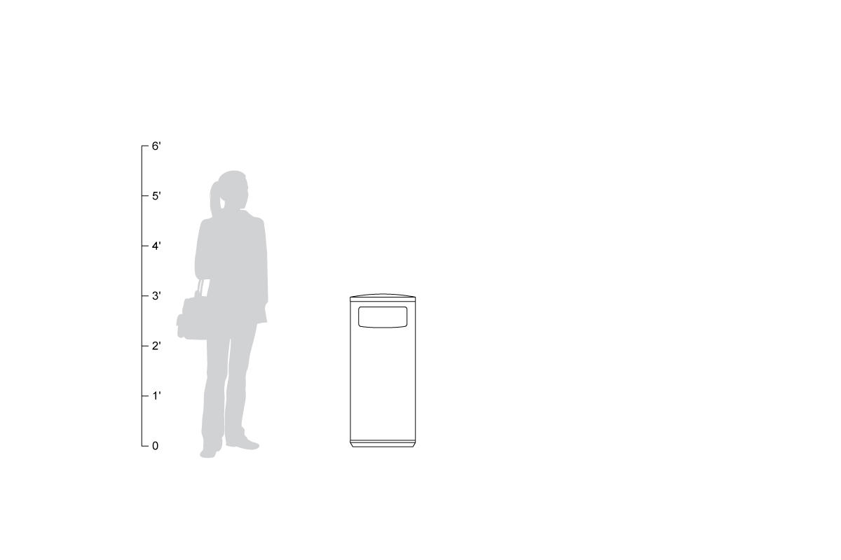FSRT193 Универсальная емкость для мусора и утилизации  Forms-surfaces  - Вид №21