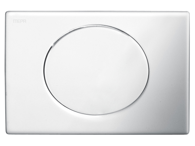 421669 MEPA  Смыв унитаза Кнопка смыва MEPAsun Start / Stop хром матовый 