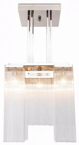 Patinas Lighting Люстра из никеля ручной работы Hoffmann