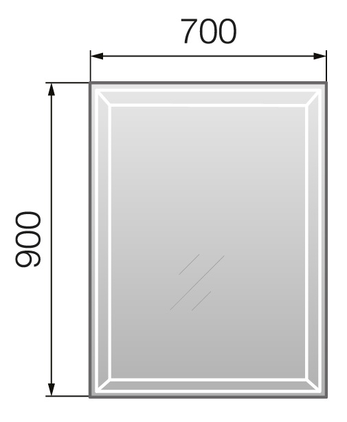 У52205 Зеркало Classic 2, 70 1 Marka  - Вид №5